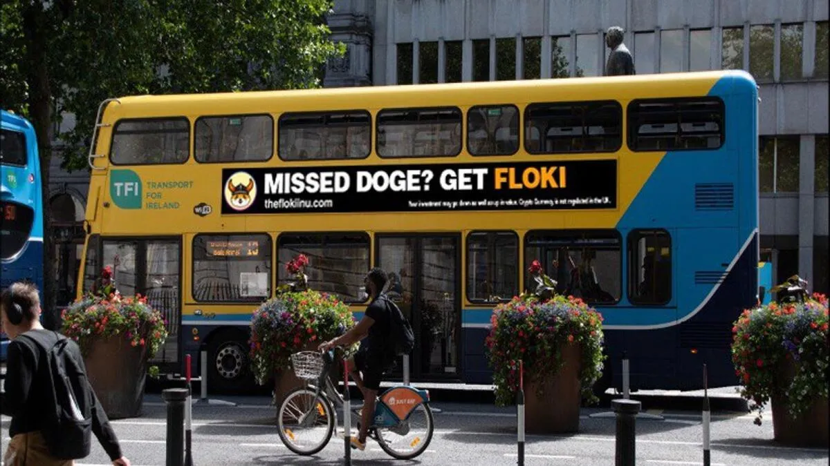 A BOSS ad on a bus.